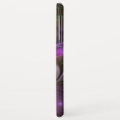 抽象芸術カラフルバイオレットパープルカーキフラクタルアート Case-Mate iPhoneケース (裏面/左)