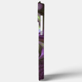 抽象芸術カラフルバイオレットパープルカーキフラクタルアート Case-Mate iPhoneケース (裏面 / 左)