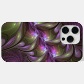 抽象芸術カラフルバイオレットパープルカーキフラクタルアート Case-Mate iPhoneケース (裏面 (横))