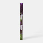 抽象芸術カラフルバイオレットパープルカーキフラクタルアート iPhone 16ケース (右側面)