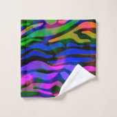 抽象芸術カラフルバスルームのタオル バスタオルセット (ウォッシュタオル)