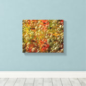 抽象芸術カラフルバブルのパターン キャンバスプリント (インサイチュ (ウッドフロア))