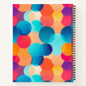 抽象芸術カラフルバブル ノートブック (裏面)