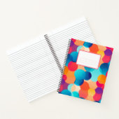 抽象芸術カラフルバブル ノートブック (内部)
