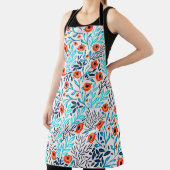 抽象芸術カラフルバラ:ヴィンテージフローラ エプロン (インサイチュ)