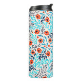 抽象芸術カラフルバラ:ヴィンテージフローラ タンブラー (回転左)