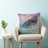 抽象芸術カラフルバードアート：ソング鮮やかバード クッション (椅子)