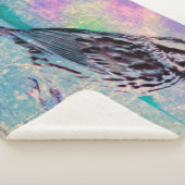 抽象芸術カラフルバードアート：ソング鮮やかバード シェルパブランケット (3/4)