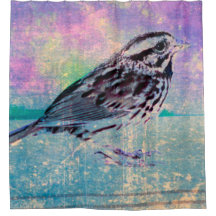 抽象芸術カラフルバードアート：ソング鮮やかバード