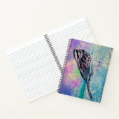 抽象芸術カラフルバードアート:ソング鮮やかバード ノートブック (内部)