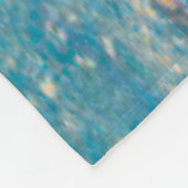 抽象芸術カラフルバードアート：ソング鮮やかバード フリースブランケット (角)