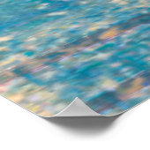 抽象芸術カラフルバードアート：ソング鮮やかバード ポスター (角)