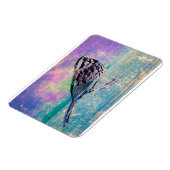 抽象芸術カラフルバードアート：ソング鮮やかバード マグネット (左側)