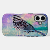 抽象芸術カラフルバードアート：ソング鮮やかバード Case-Mate iPhoneケース (裏面 (横))