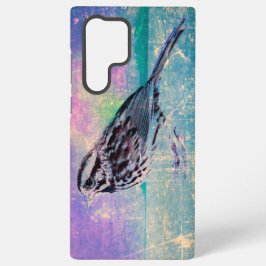 抽象芸術カラフルバードアート：ソング鮮やかバード SAMSUNG GALAXY S22 ULTRAケース