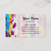 抽象芸術カラフルパステルパターン#4 名刺 (裏面)