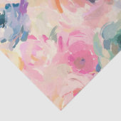 抽象芸術カラフルパステルフラワーフローラルパターン 薄葉紙 (詳細)