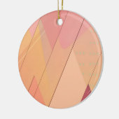 抽象芸術カラフルパターン セラミックオーナメント (左)