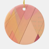 抽象芸術カラフルパターン セラミックオーナメント (裏面)