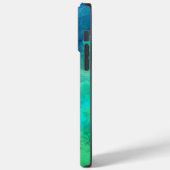 抽象芸術カラフルパープルブルーアルコールインク Case-Mate iPhoneケース (裏面 / 左)