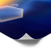 抽象芸術カラフルファンタジーの天窓 ポスター (角)