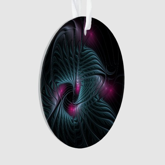 抽象芸術カラフルファンタジーフラクタル オーナメント (正面)