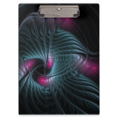 抽象芸術カラフルファンタジーフラクタル クリップボード (正面)