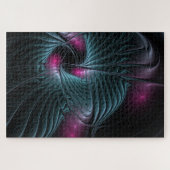 抽象芸術カラフルファンタジーフラクタル ジグソーパズル (横)