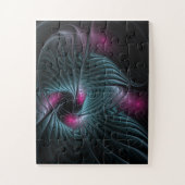 抽象芸術カラフルファンタジーフラクタル ジグソーパズル (縦)