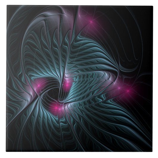 抽象芸術カラフルファンタジーフラクタル タイル (正面)