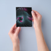 抽象芸術カラフルファンタジーフラクタル チラシ (手)