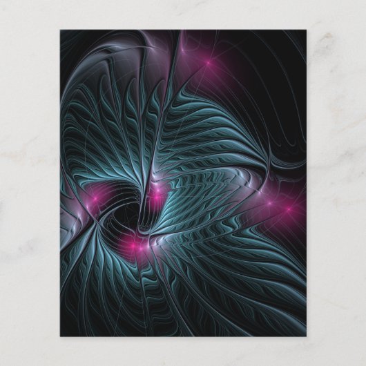 抽象芸術カラフルファンタジーフラクタル チラシ (正面)