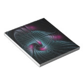 抽象芸術カラフルファンタジーフラクタル ノートパッド (アングル)