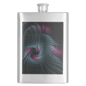 抽象芸術カラフルファンタジーフラクタル フラスク (正面)