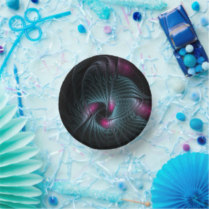 抽象芸術カラフルファンタジーフラクタル ペーパーボウル