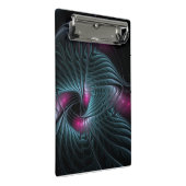 抽象芸術カラフルファンタジーフラクタル ミニクリップボード (アングル)