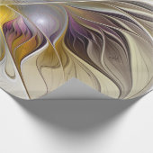 抽象芸術カラフルファンタジーフラモダンクタル ラッピングペーパー (角)