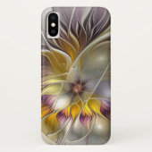 抽象芸術カラフルファンタジーフラモダンクタル Case-Mate iPhoneケース (裏面)