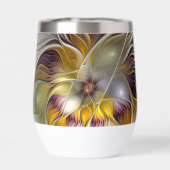 抽象芸術カラフルファンタジーフラワーモダンフラクタル (背面)