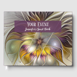 抽象芸術カラフルファンタジーフラワーモダンフラクタル ゲストブック