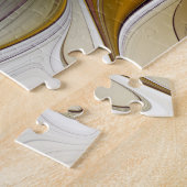 抽象芸術カラフルファンタジーフラワーモダンフラクタル ジグソーパズル (側面)