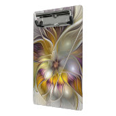 抽象芸術カラフルファンタジーフラワーモダンフラクタル ミニクリップボード (アングル2)