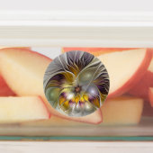 抽象芸術カラフルファンタジーフラワーモダンフラクタル ラベル (貼付)