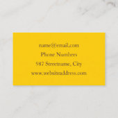 抽象芸術カラフルファンタジーフラワーモダンフラクタル 名刺 (裏面)