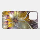 抽象芸術カラフルファンタジーフラワーモダンフラクタル Case-Mate iPhoneケース (裏面 (横))