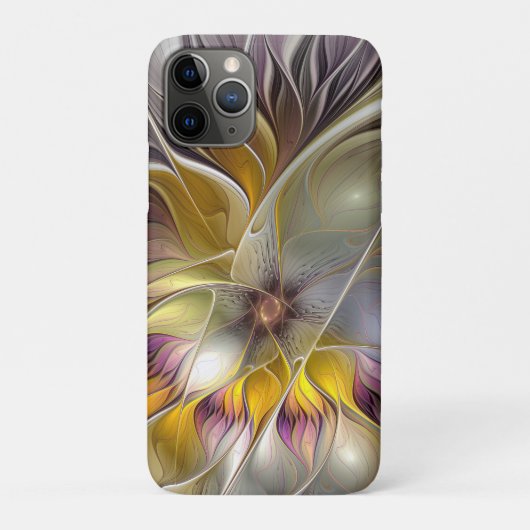 抽象芸術カラフルファンタジーフラワーモダンフラクタル Case-Mate iPhoneケース (裏)