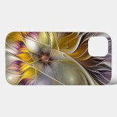 抽象芸術カラフルファンタジーフラワーモダンフラクタル Case-Mate iPhoneケース (裏面 (横))