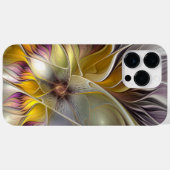抽象芸術カラフルファンタジーフラワーモダンフラクタル Case-Mate iPhoneケース (裏面 (横))