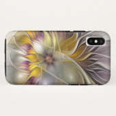 抽象芸術カラフルファンタジーフラワーモダンフラクタル Case-Mate iPhoneケース (裏面(横))