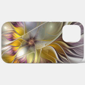 抽象芸術カラフルファンタジーフラワーモダンフラクタル Case-Mate iPhoneケース (裏面 (横))